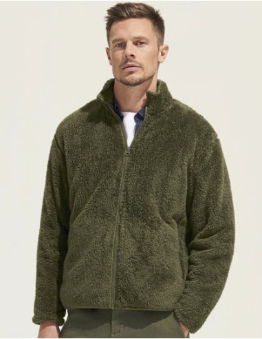 SOL-04022-Unisex Fleece Zip Jacket Finch